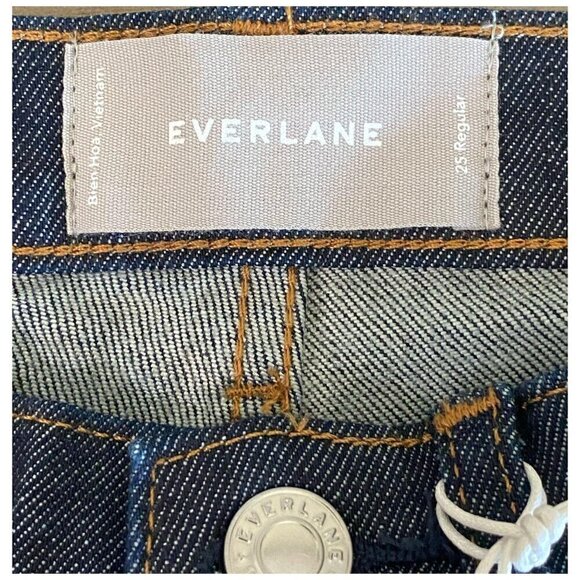 EVERLANE Mid Rise Skinny Jeans NWT $68 Rinse 5-Pocket Slim Leg Women's Size 25R - Picture 10 of 13